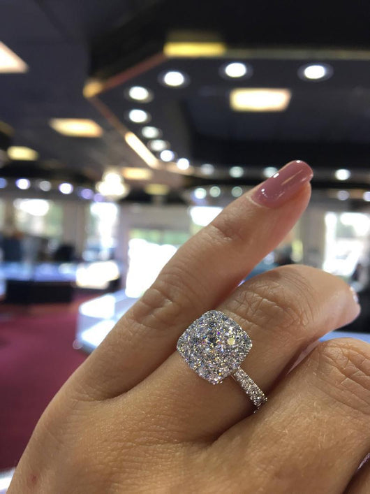 Anillo de Compromiso Circón Estilo Europeo y Americano - Image 3