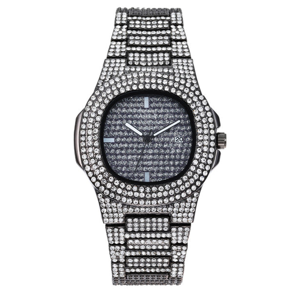 Reloj de Lujo para Hombre con Diamantes y Calendario - Cuarzo Premium - Image 21