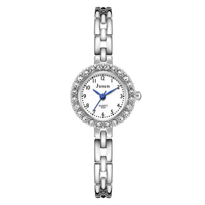 Reloj Digital para Mujer con Pulsera de Acero Fino y Cristales de Diamante