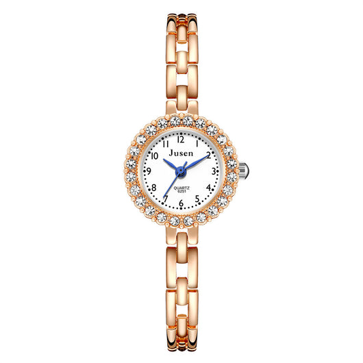 Reloj Digital para Mujer con Pulsera de Acero Fino y Cristales de Diamante - Image 2