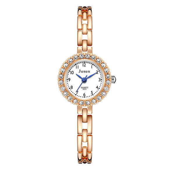 Reloj Digital para Mujer con Pulsera de Acero Fino y Cristales de Diamante