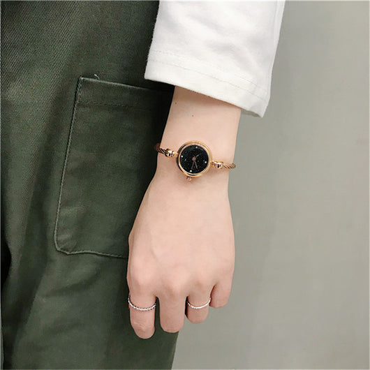 Reloj de Pulsera Retro Literario con Esfera Pequeña de Temperamento Elegante - Image 11