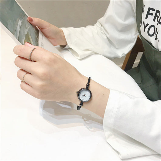 Reloj de Pulsera Retro Literario con Esfera Pequeña de Temperamento Elegante - Image 2
