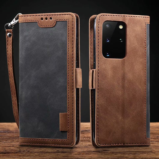 Funda Retro con Diseño de Empalme para Celular - Image 10