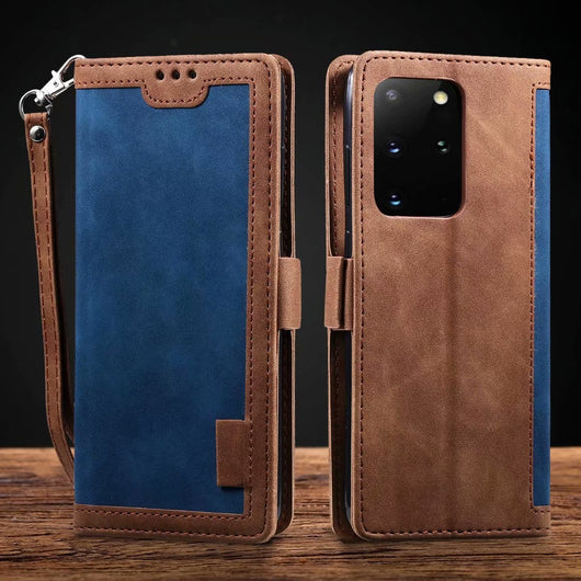 Funda Retro con Diseño de Empalme para Celular - Image 7