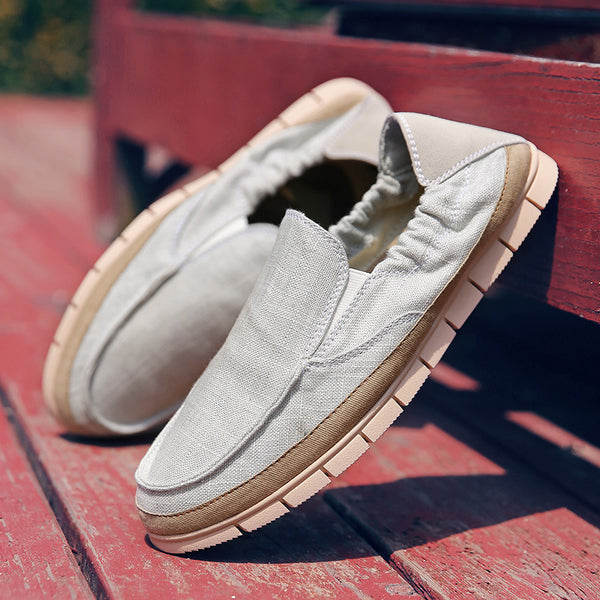 Zapatos Casuales de Tela con Suela Plana Baja