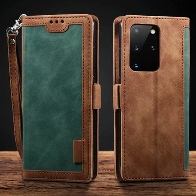 Funda Retro con Diseño de Empalme para Celular - Image 3