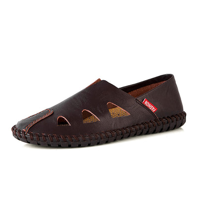Sandalias de Cuero para Hombre - Comodidad Casual Versátil - Image 9