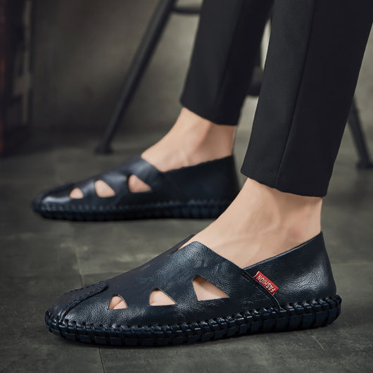 Sandalias de Cuero para Hombre - Comodidad Casual Versátil - Image 11