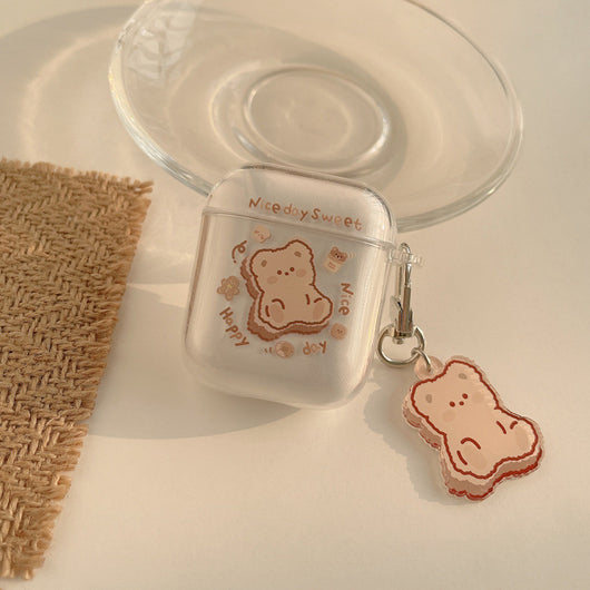 Funda Protectora Transparente para AirPods - Diseño Cartoon en Silicona Suave Antiimpactos - Image 8