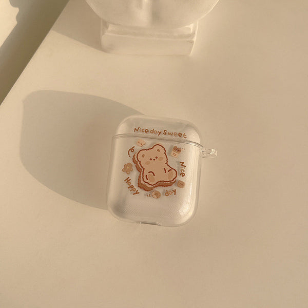 Funda Protectora Transparente para AirPods - Diseño Cartoon en Silicona Suave Antiimpactos
