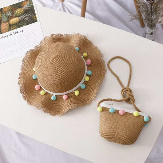 Conjunto de Verano Infantil: Bolsa y Sombrero Tejidos a Mano - Image 6