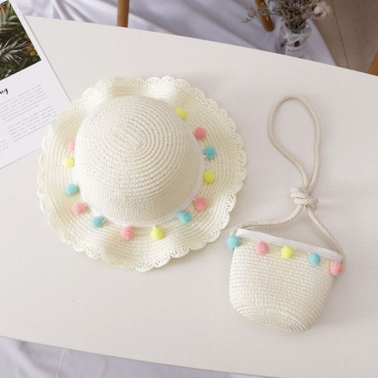 Conjunto de Verano Infantil: Bolsa y Sombrero Tejidos a Mano - Image 9