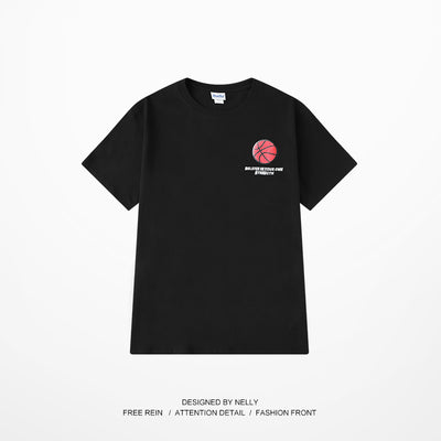Camiseta de Baloncesto Holgada Estilo Hong Kong Manga Cinco Puntos - Image 8