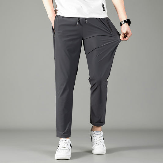 Pantalones Deportivos Hombre Ice Silk - Corte Relajado y Transpirable