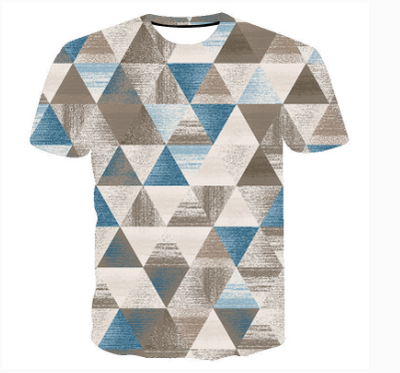 Camiseta Casual Corte Triángulo Invertido para Hombre - Image 2