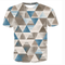 Camiseta Casual Corte Triángulo Invertido para Hombre
