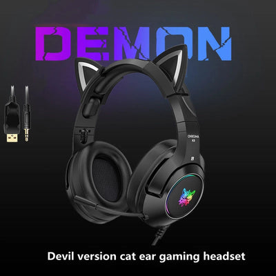 Audífonos Gamer Black Devil con Iluminación LED - Image 3