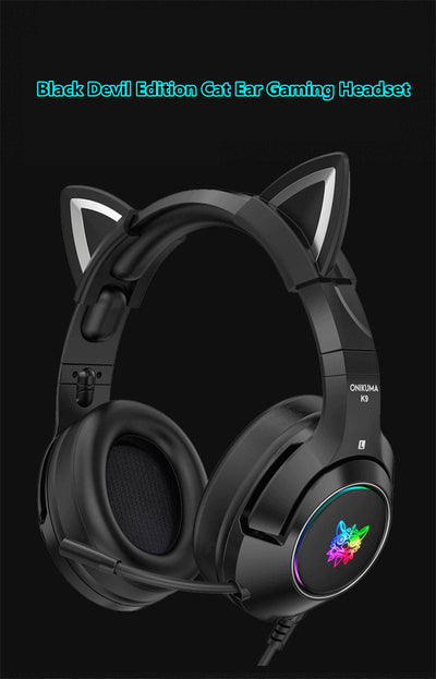 Audífonos Gamer Black Devil con Iluminación LED - Image 5