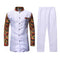 Camisa Larga con Cuello de Pie para Hombre Tuzu
