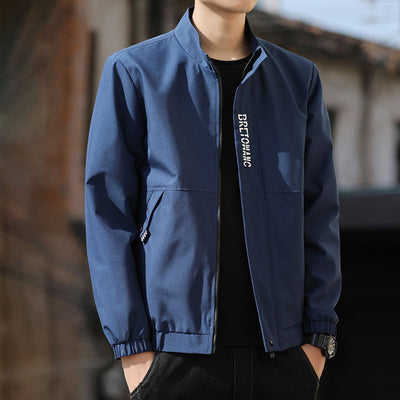 Chaqueta Casual Slim Fit con Cuello Mao Bordada para Hombre - Image 7