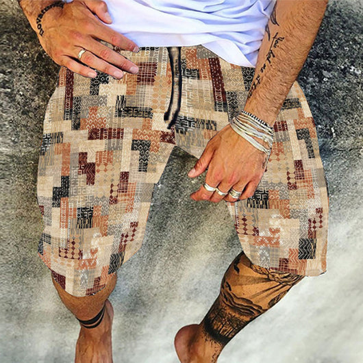 Pantalones Cortos Deportivos Retro Estampados para Playa - Ajuste Holgado y Cómodo - Image 15