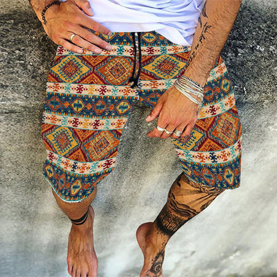 Pantalones Cortos Deportivos Retro Estampados para Playa - Ajuste Holgado y Cómodo - Image 11