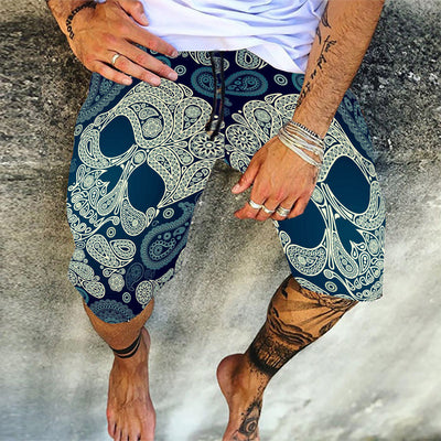 Pantalones Cortos Deportivos Retro Estampados para Playa - Ajuste Holgado y Cómodo - Image 8