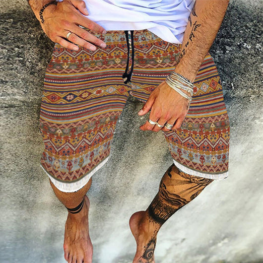 Pantalones Cortos Deportivos Retro Estampados para Playa - Ajuste Holgado y Cómodo - Image 7