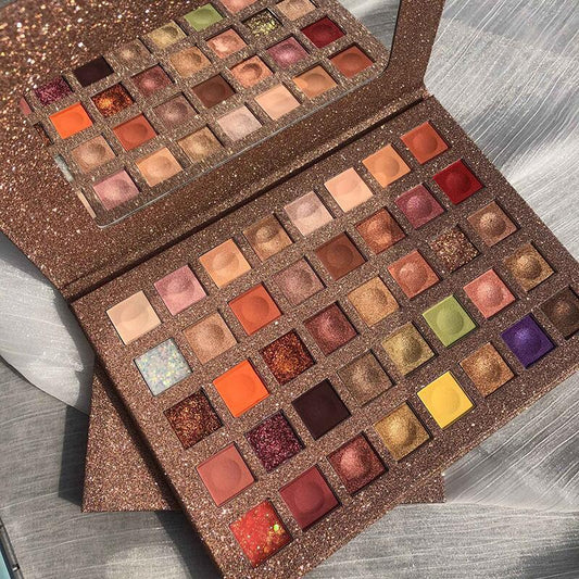 Paleta de Sombras Glitter Waterproof 40 Colores - Acabado Brillante Profesional