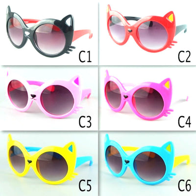 Lentes de Sol Infantiles Estilo Gato con Gradiente de Color - Image 12