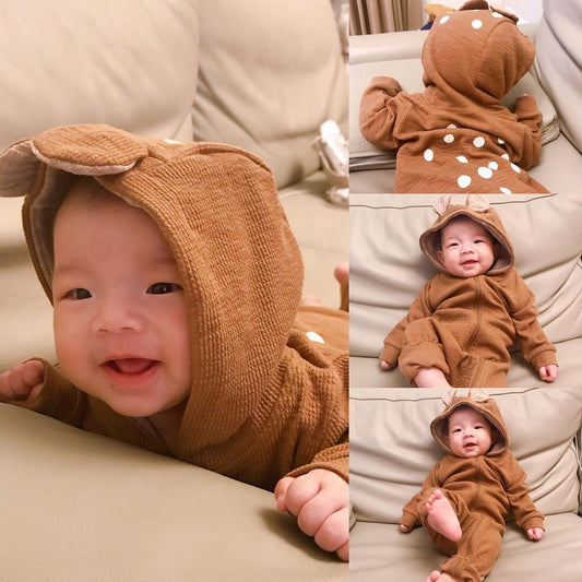 Pijama Enterizo para Bebé - Manga Larga Primavera Otoño Unisex