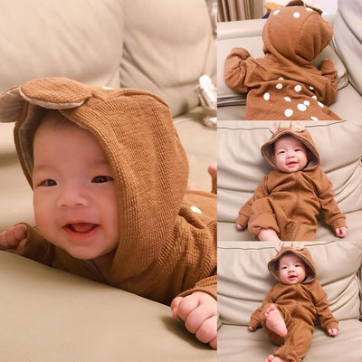 Pijama Enterizo para Bebé - Manga Larga Primavera Otoño Unisex