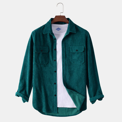 Camisa de Pana para Hombre de Manga Larga - Image 6