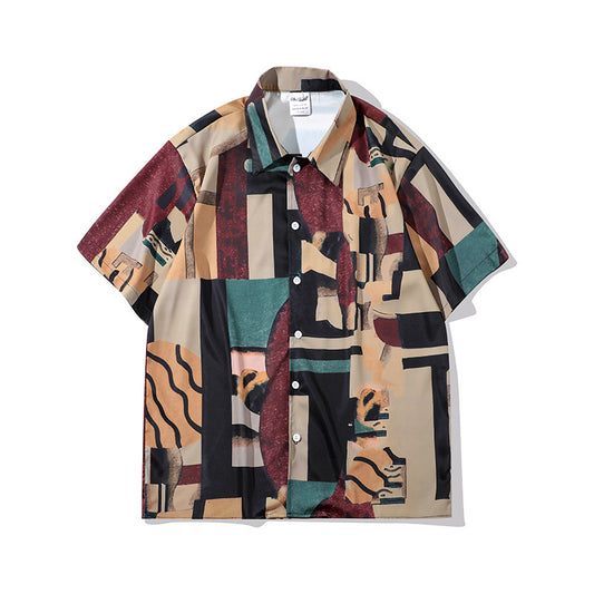 Camisa Hawaiana de Playa con Estampado Floral - Comodidad Tropical