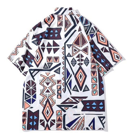 Camisa Hawaiana Floral Retro Versátil para Hombre - Image 2