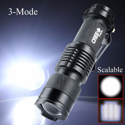 Linterna LED Potente con Zoom - Mini Linterna Táctica para Exterior - Image 8