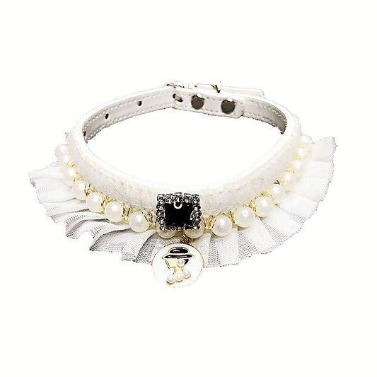 Collar Difusor de Aroma con Perlas Pequeñas