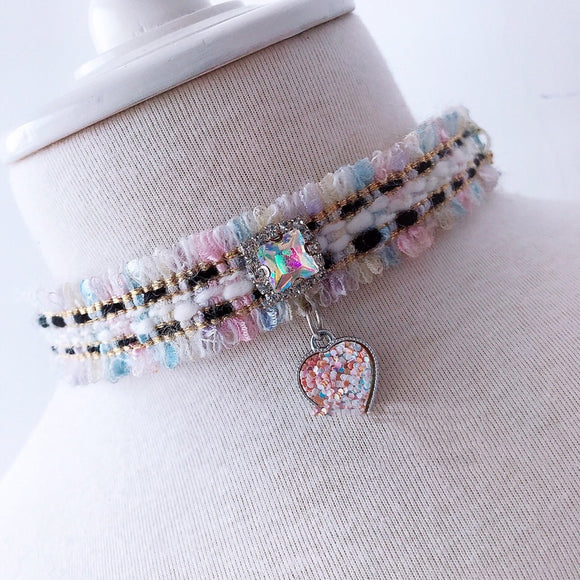 Collar Difusor de Aroma con Perlas Pequeñas