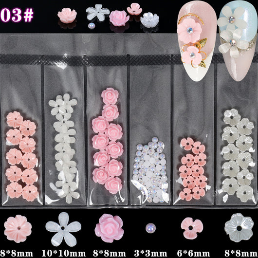 Flores Decorativas 3D para Uñas - Adornos de Caramelo y Gelatina - Image 9