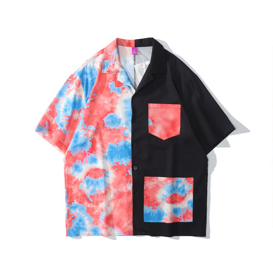 Camisa Hawaiana de Flores para Hombre - Manga Corta