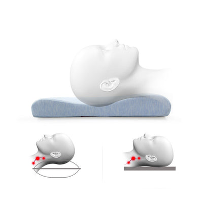 Almohada Cervical de Espuma Viscoelástica - Soporte Vertebral para Dormir