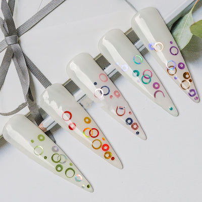 Uñas Huecas Elegantes 12 Colores - Diseño Luminoso y Sofisticado