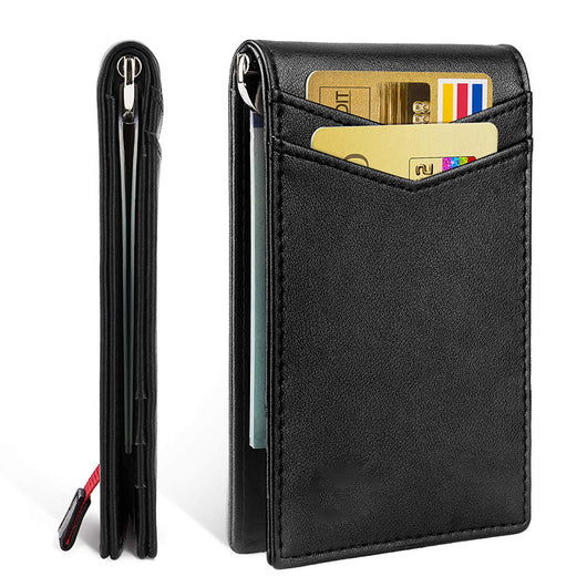Cartera Minimalista de Cuero con Protección RFID Anti-Fraude - Image 4