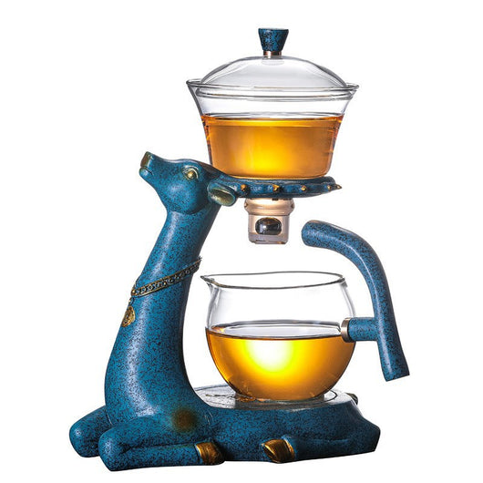 Tetera de Vidrio Resistente al Calor con Infusor - Diseño Ciervo - Image 5