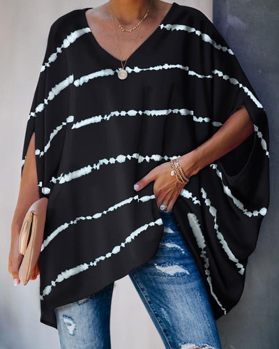 Camiseta Suelta con Cuello en V para Mujer - Estilo Europeo y Americano - Image 10
