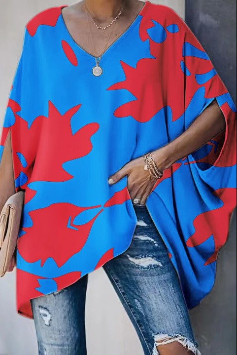 Camiseta Suelta con Cuello en V para Mujer - Estilo Europeo y Americano - Image 12