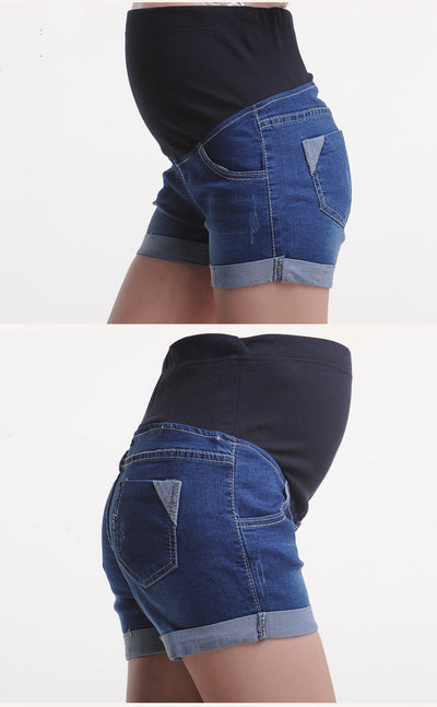 Shorts de Maternidad en Denim - Image 3