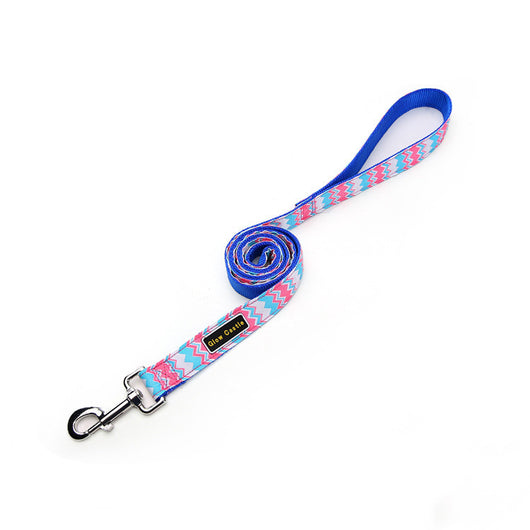 Correa para Perro Nylon Estampado Onda Colorida - Resistente y Cómoda - Image 5