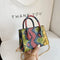 Bolso Bandolera Mini con Estampado de Serpiente